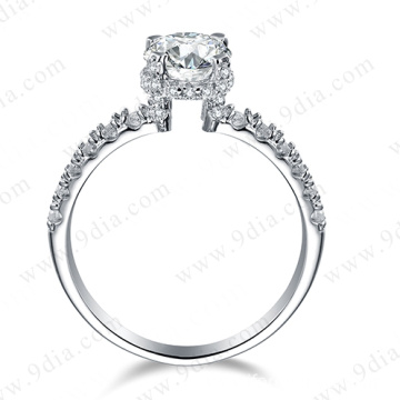 925 Sterling silver moissanite engagement rings